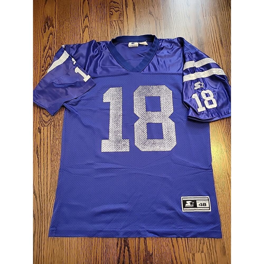 Starter Peyton Manning Indianapolis Colts NFL Football Jersey Mens Size Large - Picture 2 of 9